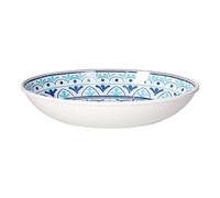 Vassoio Melamina Ovale Cefalù Blu con Decori 40x25 cm - Tognana