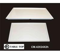 VASSOIO MELAMINA RETT.RE CM.42X24X2h