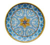 Vassoio Melamina Tondo Narciso Blu con Decori ø 60 cm - Tognana