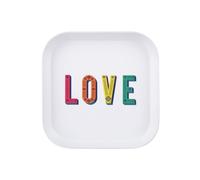 Vassoio melammina 15x15 cm bianco Maiolika