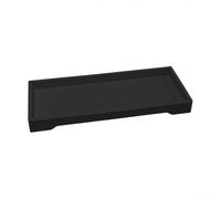 Vassoio minimalista in silicone per bagno e cucina per riporre sapone e spugne (nero)
