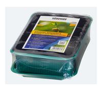 Vassoio miniserra Stocker con vasetti in plastica 20 x 14,5 x h11 cm