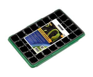 Vassoio miniserra Stocker con vasetti in plastica 37 x 24 x h11 cm