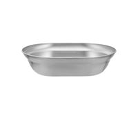 Vassoio Multiuso in Acciaio Inossidabile Piatto piccolo e poco profondo, grande, da viaggio, portatile, campeggio, for uso domestico, in acciaio inossidabile 304 per cucina, picnic(1PCS 16.5 23 5.8CM)