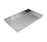 Vassoio Multiuso in Acciaio Inox - Vaschetta per Lavatrice , Vassoio Raccogligocce Facile Da Pulire per Riparazioni Auto , Protezione Dalle Perdite e Alimentazione Animali Domestici - 100x80x4 cm ( 39