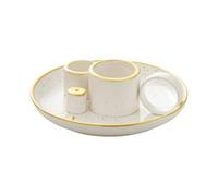 Vassoio multiuso in ceramica per incensi e coni di santo e salvia dal design elegante