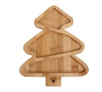 Vassoio Natalizio in Legno | Piatti da Portata Multiuso per Antipasti - Piatti Riutilizzabili per Albero di Natale, Pane, Torte e Biscotti