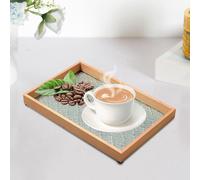 Vassoio organizer in vetro goffrato Vassoio cosmetico multiuso per tavolino