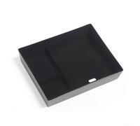 Vassoio organizer per console centrale per Tesla Model 3 2024 ABS bracciolo inserto con fodera floccata slot per occhiali da sole nero archiviazione interna per chiavi monete dispositivi facile da