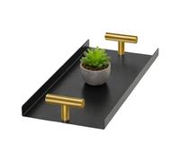 Vassoio Organizer Per Salviette Da Bagno - Di Organizzazione Con Maniglione A T Dorato | Porta Tovaglioli Per Bagno Per Ospiti - per Esterno Cena Cucina Bar Toeletta Ristorante Festa e Tavolo