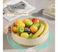 Vassoio Organizzatore Spezie 360 Rotazione in Plastica PET PE Perline Inox