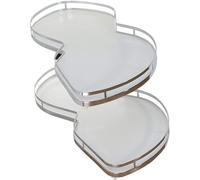 Vassoio oscillante angolare a 2 livelli con chiusura ammortizzata per mobili da cucina, adatto per dispensa e lavello da 800-900 mm (aperto a destra)