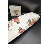 Vassoio Ovale Ceramica Viva Deruda Mele & Rose 60x20cm