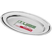 VASSOIO OVALE 42X29 CM. INOX BAR DA PORTATA ESPOSIZIONE TENDER ITALY PINTINOX
