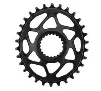 Vassoio ovale in alluminio Absolute Black Direct Mount Shimano XTR 32 T Noir
