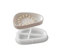 Vassoio ovale in silicone portatile con motivo amore di grande capacità, per servizi di ristorazione e decorazioni natalizie riutilizzabile