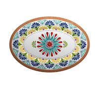 Vassoio Ovale Melamina Colorato PORTO Touch-Mel 51x36 cm - Emporio Zani
