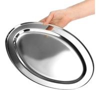 ILSA Vassoio ovale da portata in acciaio inox cm 45 - argento acciaio inox 11000450IVV