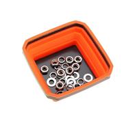 Vassoio Parti Magnetiche - Silicone Pieghevole Design Quadrato Portatile Antigraffio, Organizzatore Utensili Meccanici Resistente Uso Banco Lavoro | Gestione Sicura Per Attività Tecniche Domestiche