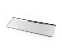Vassoio Pasticceria Acciaio Inox 50x20 cm Espositore Dolci Mignon Bancone Pinti
