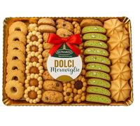 Vassoio Pasticceria Assortita Dolci Secchi Misti - Biscotti Frollini Vari Gusti - Idea Regalo Elegante - Confezione da 1, 3 o 6 Vassoi da 700g - Prodotto da Forno Italiano (1 vassoio da 700g)