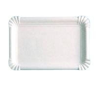Vassoio Pasticceria "Fastfood" - Piccolo 15X9 Cm Bianco Cartone - 3000 Unità