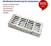Vassoio Per 5 Strumenti Slim, Chirurgico Sterilizzazione Cassette Completamente