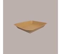 Vassoio per Alimenti in Carta Kraft Avana MT4 170x148H24 mm 100 Pz