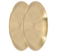 Vassoio per altare delle streghe da 2 pezzi: portacandele per tarocchi,