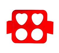 Vassoio per Anelli per Uova nel Silicone per Piastra - Anelli per Frittata 4581