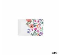 Vassoio per aperitivi La Mediterránea Fiori 20 x 13 x 2 cm [24 Unità]