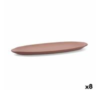 Vassoio per aperitivi Quid Mineral Gres Terracotta Ceramica 13 x 30,5 cm (8 Unit