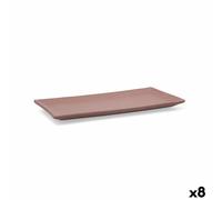 Vassoio per aperitivi Quid Mineral Gres Terracotta Ceramica 15 x 30 cm (8 Unità)