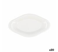 Vassoio per aperitivi Quid Select Bianco Plastica 17 x 9,5 x 2 cm (20 Unità)