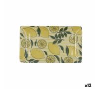 Vassoio per aperitivi Quid Sicilia Multicolore Bioplastica Limone 25 x 15 x 2