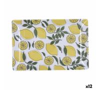 Vassoio per aperitivi Quid Sicilia Multicolore Bioplastica Limone 30 x 20 x 2