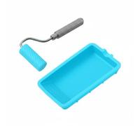 Vassoio per Applicazione Colla Rullo in Silicone Spandicolla Texturizzato Utensile Manuale Manico in Lega di Alluminio Comfort d'Uso Pulizia con Acqua, color to 1