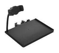 Vassoio per Asta Microfono Nero Clamp-on in Plastica per Live Broadcast