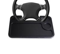 Vassoio per auto - PE Black Portable Concave Design | CAà Food Trây con antiscivolo, catering di viaggio, studiare sul tornio | Accessori per auto pieghevoli per uso esterno.