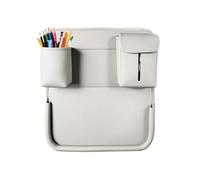 Vassoio per auto per bambini, pieghevole, in pelle PU, per auto, per camion, SUV, Van Roadtrip Viaggio, lunga gita in famiglia, attività di spuntino, uso quotidiano