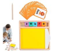Vassoio per bambini, vassoio per bambini, giocattoli di apprendimento cognitivo - vassoi di scrittura in legno per l'apprendimento dei numeri di lettera, giocattoli da gioco per bambini di educazione
