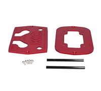 Vassoio per batterie Brilluxa, tieni premuto il supporto per staffe verso il basso compatibile con Optima 34 78 batterie, supporto batteria a sfera in alluminio rosso