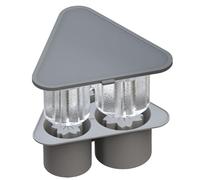 Vassoio per blocco di ghiaccio, stampo per ghiaccio,3 stampi per ghiaccio antiaderenti sulla griglia per cocktail con coperchio - Accessori per bottiglie d'acqua riutilizzabili, strumento di