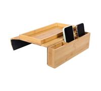 Vassoio per braccioli - 18,23x13,15x1,97 pollici Portabicchieri, Tavolino portatile con braccioli per divano, Organizer per riporre oggetti in legno | Organizzatori per brccioli portabicchieri da div