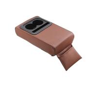 Vassoio per bracciolo auto Marrone universale per auto bracciolo centrale console scatola vassoio organizzatore portabicchieri staffa di stoccaggio accessori per immagazzinaggio interna(Marrone)