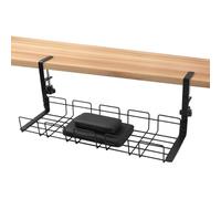 Vassoio per cavi sotto la scrivania - organizer per cavi - manager senza trapano per caricabatterie USB, prese scrivania sollevabili tavoli da pranzo postazioni di lavoro