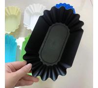 Vassoio per chicchi di caffè per degustazione e pesatura, recipiente dosatore di precisione per set di accessori da barista, materiale PP 22 x 13,5 cm (nero)