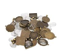 Vassoio per ciondolo galvanico, strumento per gioielli fai da te, ciondolo in bronzo, base per ciondolo gioielli in metallo, lacrima, amante dei gioielli a goccia per