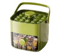 Vassoio per congelatore, con manico, per raffreddare il cubo, design a pressione, facile rilascio, per la produzione di ghiaccio per la vita quotidiana, cucina, riunioni, picnic, campeggio