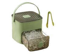 Vassoio per congelatore, stampo per cubetti di ghiaccio, portatile, non stic, con manico, per la vita quotidiana, cucina, picnic, campeggio
